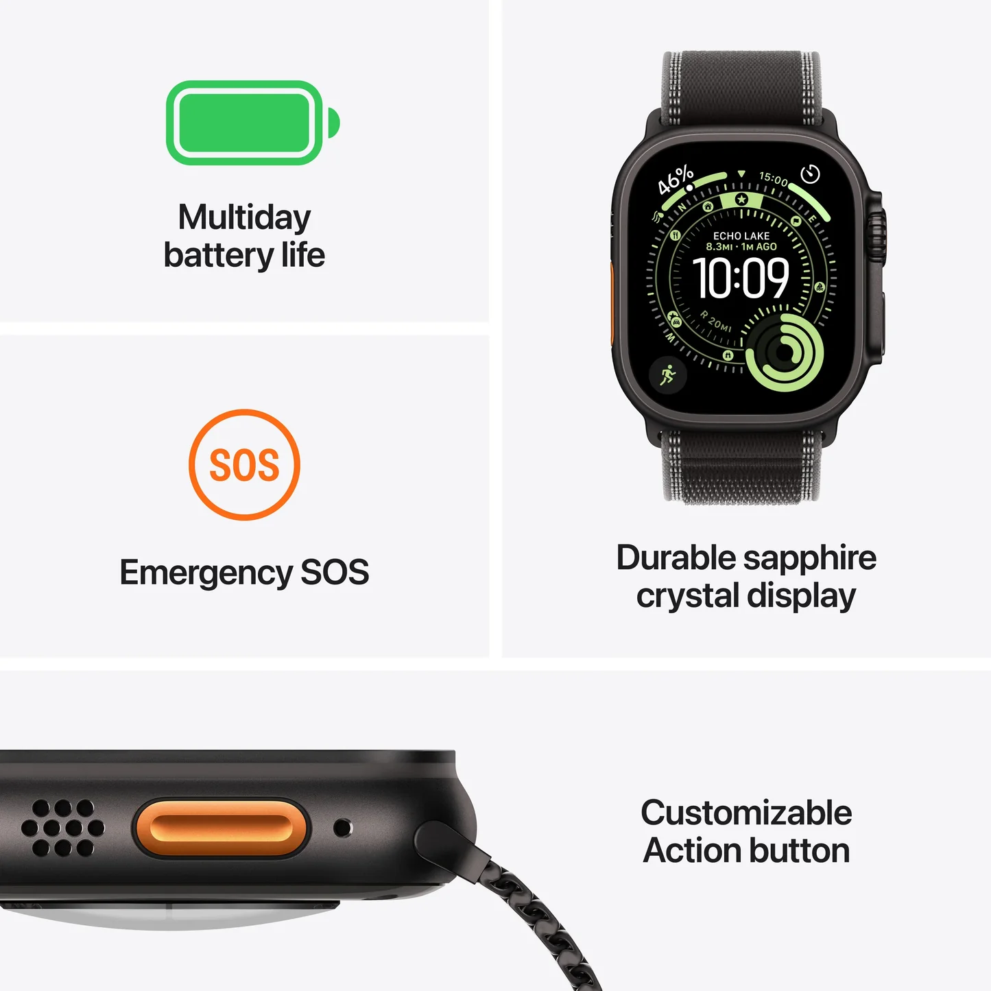 Apple Watch Ultra 3 with Trail Loop - Image 4